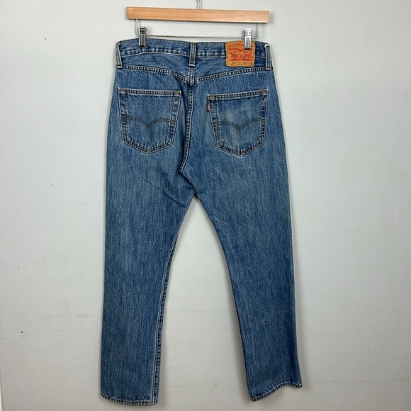 Levi's Men's 501 Original Mid Rise Regular Fit Straight Leg Jeans Sz 31 x 30 - Picture 9 of 12